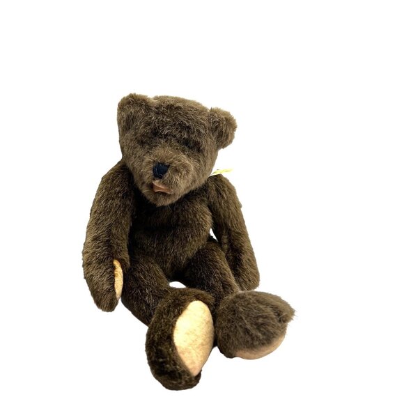 Jointed Creative Marketing Concepts Vintage Brown Plush Stuffed Teddy Bear - Picture 1 of 9